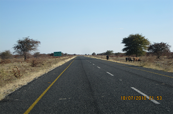 Pic 1. Mopipi Rakop Road, Botswana